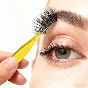 Pinzas Profesionales para Cejas con Punta Inclinada, Pinzas para Pestañas, Pinzas para Depilar - Product Image 5