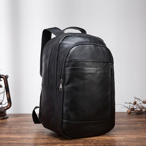Stylish Waterproof Leather <b>Backpack</b> Anti-Theft Vintage Laptop Rucksack Genuine Leather LBP-0331 - Product Image 4