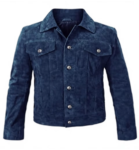 <b>Mens</b> <b>Suede</b> <b>Jacket</b> Urban Rider Outerwear Premium Texture Comfortable Fit OEM Wholesale Manufacturer Sample Service Available New - Product Image 1