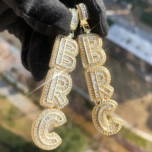 Colgante de Letra de la A a la Z en Plata Personalizado, Colgante con Inicial Personalizada, Colgante de Alfabeto con Pavé de Circonitas, Joyería de Plata Personalizada al por Mayor - Product Image 5