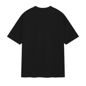 Vintage Heavyweight 100% Cotton Drop-Shoulder Oversize <b>T</b>-<b>Shirt</b> Acid Wash <b>Black</b> <b>Long</b> Length Light Bamboo Knitted Plus Size Tops - Product Image 5