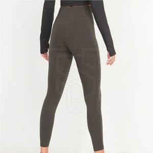 Leggings Deportivos Personalizados con Nuevo Diseño, Cintura Media Elástica, Sólidos, Casuales, Impermeables, de Longitud Completa, Spandex/Nylon para Mujer - Product Image 5