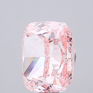 เพชรทรงคุชชั่นสีชมพูสดใส คุณภาพพรีเมียม เพชรเลี้ยงในห้องปฏิบัติการ ได้รับการรับรองจาก IGI เพชรเม็ดเดี่ยว ขัดเงาอย่างดี เหมาะสำหรับทำเครื่องประดับ - Product Image 2