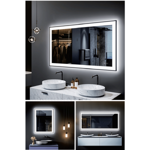 Specchio LED da Bagno RGB a Tre Colori Controllabile Tramite Touch, Luminosità Regolabile, Anti-Appannamento, Vetro Temperato Anti-Rottura - Il Nostro Best-Seller - Product Image 2