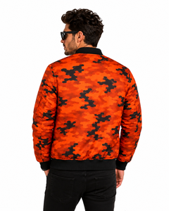 Custom Men New Design <b>Camo</b> Bomber <b>Jacket</b> Lightweight Polyester Flight <b>Jacket</b> Casual Street Fashion Windbreaker with Custom Logo - Product Image 4