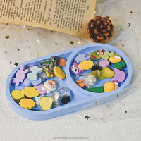 Nouvelles Idées DIY Plateau Résine Moule Plaque Ovale Bijoux Stockage Moule Silicone Moule Résine Coulée Moules pour Bureau Maison Décoration