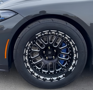 Jantes forgées Beadlock de course sur circuit HT 13 15 17 18 20 pouces 5x115 pour Challenger Charger Hellcat Redeye Demon, jantes personnalisées - Product Image 4