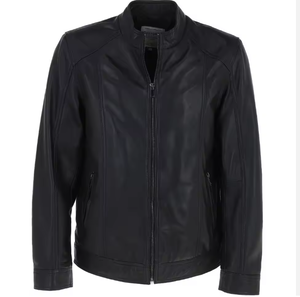 Chaqueta de Cuero de Piel de Oveja Auténtica Estilo Americano para Hombre - Moda de Invierno - Product Image 5