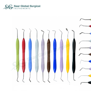 Kit Manual de Instrumentos Quirúrgicos de Acero para Restauración Dental con Composite ART, Herramientas Manuales Codificadas por Color, CE - Product Image 4