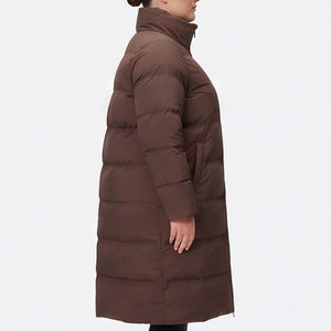 Lightweight Portable Water-Resistant Hooded Long Puffer Jacket <b>Women's</b> Down <b>Spring</b> <b>Coat</b> <b>for</b> Travel Winter Wear - Product Image 2