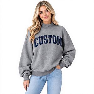 <b>Women's</b> Oversized <b>Lightweight</b> Unlined Design Reversible Mock Neck Pullover <b>Sweatshirt</b> Breathable Quick Dry Features - Product Image 1