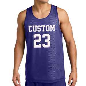 Professional Mesh Sleeveless Basketball Jersey Moisture Wicking Breathable Sports Tank Top for Men Gym Training Fitness Running - Product Image 1