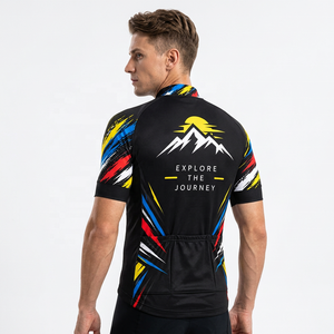 Nuevo Diseño de Jersey de Ciclismo con Estampado Personalizado, Camiseta de Ciclismo de Montaña Ecológica, Ropa de Ciclismo Profesional de Manga Corta - Product Image 2
