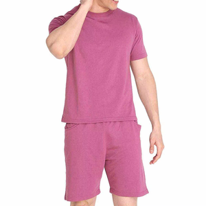 Custom Men Shirt and Shorts <b>Set</b> Quick Dry Polyester Summer Two Piece Outfit Breathable Clothing OEM Manufacturer - Product Image 1