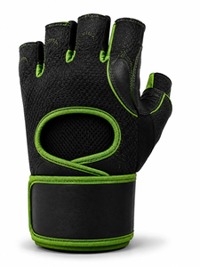 Custom Logo Unisex Leather Fitness Gloves <b>Half</b> Finger Weight Lifting Non <b>Slip</b> Breathable Gym Training 0.5kg Fasten Closure Box - Product Image 3
