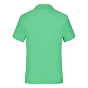 Polo à manches courtes vert pour homme, logo étoile brodé, tissu Oxford en coton décontracté, coupe classique - Product Image 4