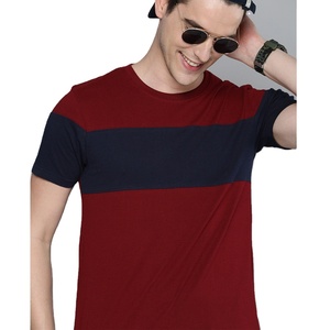 เสื้อยืดและกางเกงขาสั้นสำหรับผู้ชาย,เสื้อยืดแฟชั่นสีแดงพร้อมชุดกางเกงขาสั้น - Product Image 2