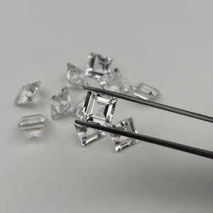 Topacio Blanco Natural, Corte Cuadrado, 9mm, Gema Suelta para Joyería - Product Image 2