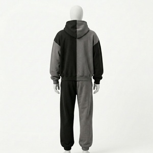 ชุดเซ็ตสตรีทแวร์ unisex สำหรับผู้ชาย ฤดูใบไม้ร่วง ผ้าเนื้อบางเบา ไม่หดตัว แห้งเร็ว ชุดวอร์ม กางเกงวอร์ม เสื้อฮู้ดดี้ ผ้าฝ้าย 100% - Product Image 2