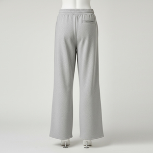 Custom OEM <b>Women</b> Wide Leg Sweatpants Loose Fit High Waist Fleece Sweat Pants <b>Striped</b> Side Drawstring Casual Joggers <b>Trousers</b> - Product Image 5