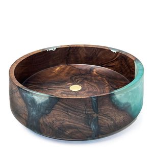 Elegante Tazón de Madera de Acacia y Resina Epoxi Hecho a Mano, Estilo Lujoso para Servir Frutas y Bocadillos, Mejora la Estética de la Mesa, Suministro Mundial - Product Image 2