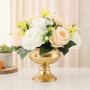 Vase de table rustique en fer pour mariage, décoration de maison, pot de fleurs artificielles pour salle à manger - Vente en gros - Product Image 3