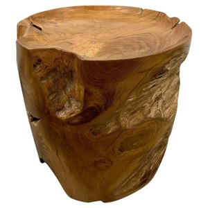 Handcrafted Teak Wood Sculptural <b>Side</b> <b>Table</b> - Organic Animal Design Wholesale - Product Image 4