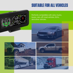 MRCARTOOL M60 เครื่องวัดมุมดิจิตอล GPS HUD สำหรับยานยนต์ วัดมุมเอียง มุมหมุน และมุมลาดเอียง สำหรับรถออฟโรด SUV - Product Image 5