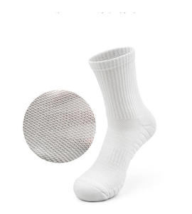 WARPRO INDUSTRY 6 Pairs Crew <b>Socks</b> <b>Men</b> Women Breathable Knitted Spandex/Cotton Winter Yoga Solid Color Ankle Length Black <b>White</b> - Product Image 5
