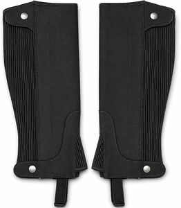 2026 Genuine Waterproof Breathable Unisex English Style <b>Half</b> <b>Chaps</b> Button Closure Black Equestrian Riding Wear Regular <b>Half</b> <b>Chap</b> - Product Image 2