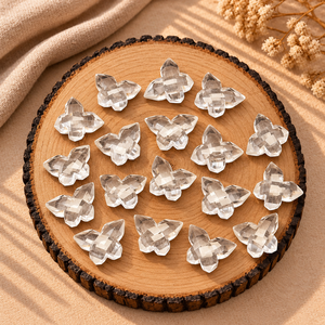 Cuentas de Cuarzo Cristalino en Forma de Mariposa de 14x10mm, Cuentas de Piedras Preciosas Facetadas para la Fabricación de Joyas, Cuentas Sueltas al por Mayor, Suministros para Manualidades - Product Image 6