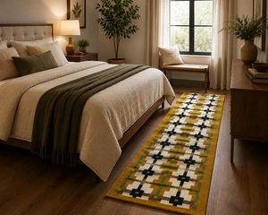 Handmade Kilim Wool Jute Stair <b>Runner</b> <b>Rug</b> Geometric Farmhouse Boho Hallway Stair Carpet Entryway Custom Size Floor Covering - Product Image 4