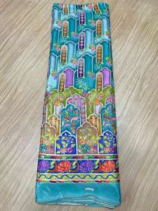 Export Quality Girls' Woven Dyed Chinon Daman <b>Fabric</b> Heavily Embroidered Floral Design Eco-Friendly Quick-Dry <b>Home</b> <b>Textile</b> - Product Image 3