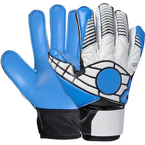 Gants de gardien de but de football/futsal professionnels de haute qualité en latex imperméable, à doigts entiers, pour l'extérieur, avec sangle de poignet réglable - Product Image 1