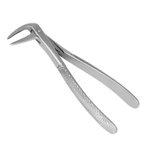 Pinzas de Extracción Dental No. 233, Patrón Inglés, Puntas Paralelas para Raíces Inferiores, Reutilizables, Manuales, de Acero Inoxidable, Set Quirúrgico Dental - Product Image 1