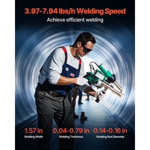 800W Hitachi motore estrusione di saldatura pistola palmare saldatore di plastica da Hitachi ad alta efficienza per la saldatura di plastica - Product Image 4