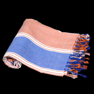 Serviette de bain décorative en coton Fouta, design rayé élégant, écologique, séchage rapide, tailles et couleurs personnalisables, en promotion - Product Image 4