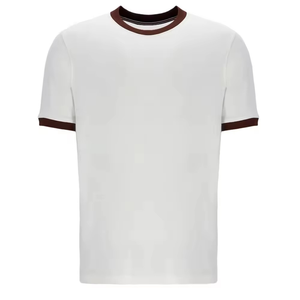 <b>Men's</b> T-Shirts Regular Fit V-neck 100% Cotton Fleece Fabric Anti-Pilling Quick Dry Custom Printing Logo High Quality T-shirt - Product Image 1
