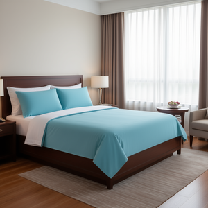 Dark Plain 400 TC Hotel Home Bedding <b>Set</b> <b>Full</b> Double <b>Bed</b> Sheet with High Comfort Stylish Plain Design for Home & Office - Product Image 1