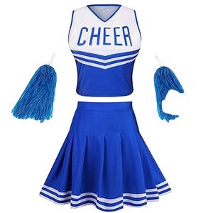 ชุดยูนิฟอร์มเชียร์ลีดเดอร์ผู้หญิงคุณภาพสูง แห้งเร็ว น้ำหนักเบา สีพื้น สีสันปรับแต่งได้ - Product Image 5