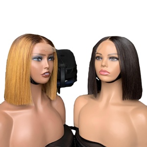 <b>Bob</b> <b>Wig</b> Silky Bone Straight Remy Human Hair Vietnamese Single Weft Weaving Super Double Drawn All Colors Wholesale Price - Product Image 1