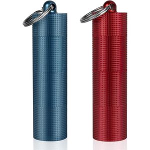 2 PCS Aluminum Alloy Portable Daily <b>Pill</b> Case 3 Compartments Waterproof <b>Pill</b> Box Dispenser Small Pocket Keychain <b>Pill</b> <b>Container</b> - Product Image 1