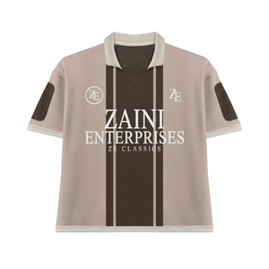 เสื้อเชิ้ตแขนสั้นผู้ชายแบบสปอร์ต ผ้าถักเนื้อแน่น ระบายอากาศได้ดี 170 GSM ผสมสแปนเด็กซ์ 10% โพลีเอสเตอร์ 90%  รับสกรีนโลโก้ตามแบบ OEM ODM - Product Image 1