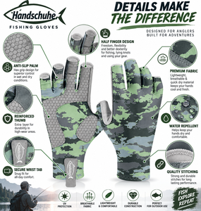 Gants de pêche personnalisés OEM – Qualité supérieure, antidérapants, pour le sport et les activités – Excellent produit - Product Image 3