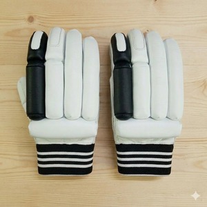 Training <b>Practice</b> Academy Cricket Batting Gloves Durable Synthetic Leather Soft Feel Club Team School Use Kids Youth Adults - Product Image 1