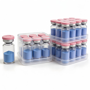 Peptide de cuivre bleu GHK-Cu de haute pureté 50 mg 100 mg, qualité cosmétique, pour soins de la peau, matières premières cosmétiques, commande en gros prise en charge - Product Image 1