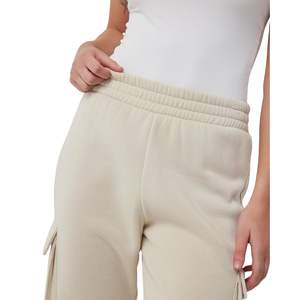 Pantalon de jogging cargo pour femme, taille haute élastique, style streetwear décontracté avec poches, logo personnalisé, vente en gros OEM - Product Image 5