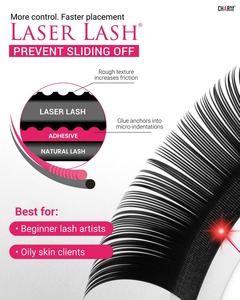 Extensions de cils en cachemire Charmlash en gros, cils laser en velours, cils volume russe, ruban adhésif personnalisé, diverses épaisseurs - Product Image 2