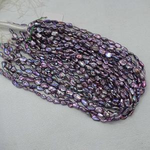 4mm 5mm 6mm Natural Purple Pink Blue Color Freshwater <b>Pearl</b> Fancy <b>Loose</b> Beads Strands For Jewelry Making Trending Hot Products - Product Image 4