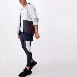Men's Windbreaker <b>Jacket</b> Casual Winter Wear Zipper Front Solid Color <b>Slim</b> <b>Fit</b> Regular Length Quick Dry Cotton Shell - Product Image 2